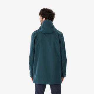 QUECHUA Lange wasserdichte Wanderjacke  