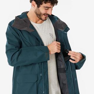 QUECHUA Lange wasserdichte Wanderjacke  