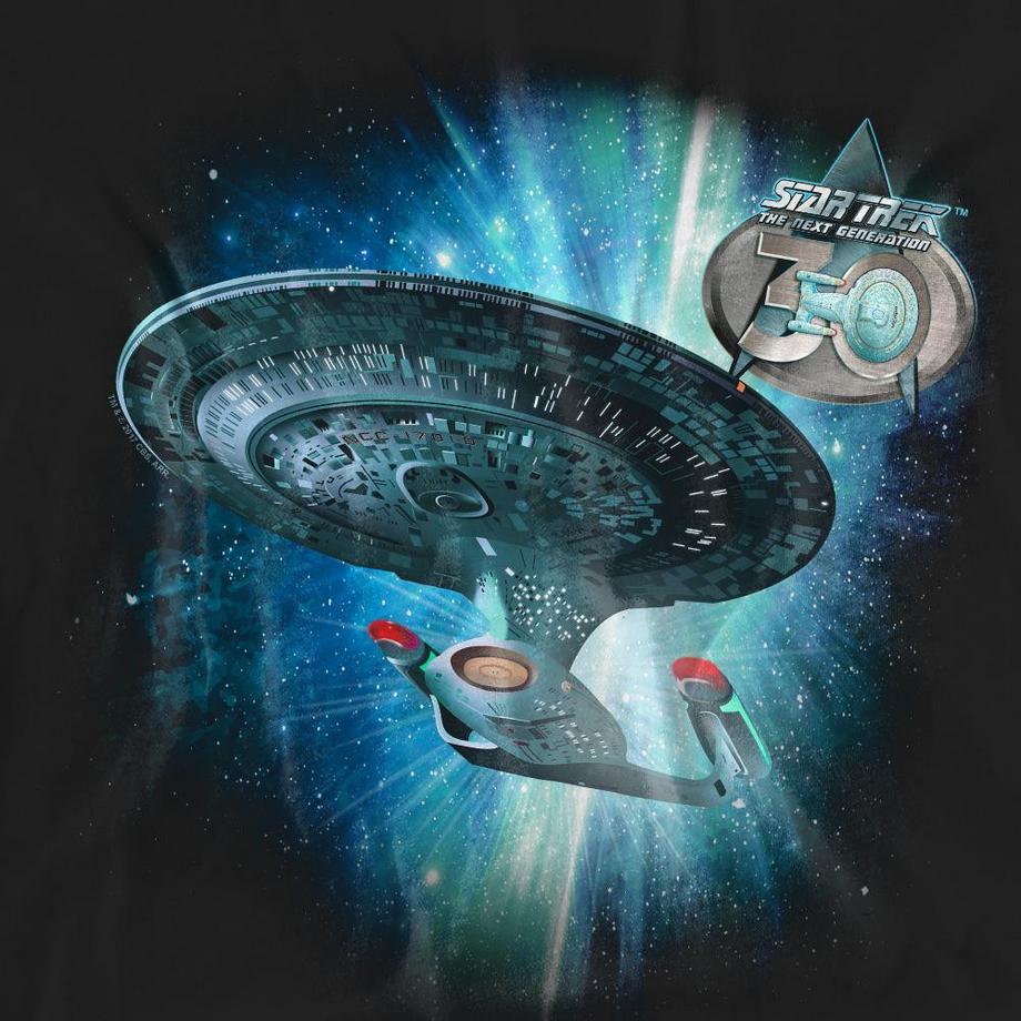 Star Trek Star Trek The Next Generation Ship 30 T-Shirt  