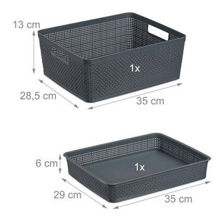 Northix Organizzatore per cassetti nel set da 10 pezzi  