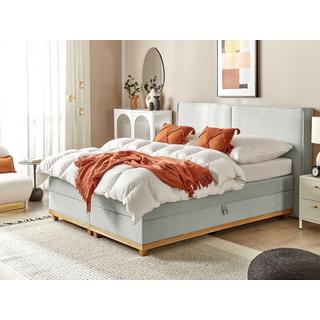 Beliani Letto boxspring en Poliestere Moderno DYNASTY  