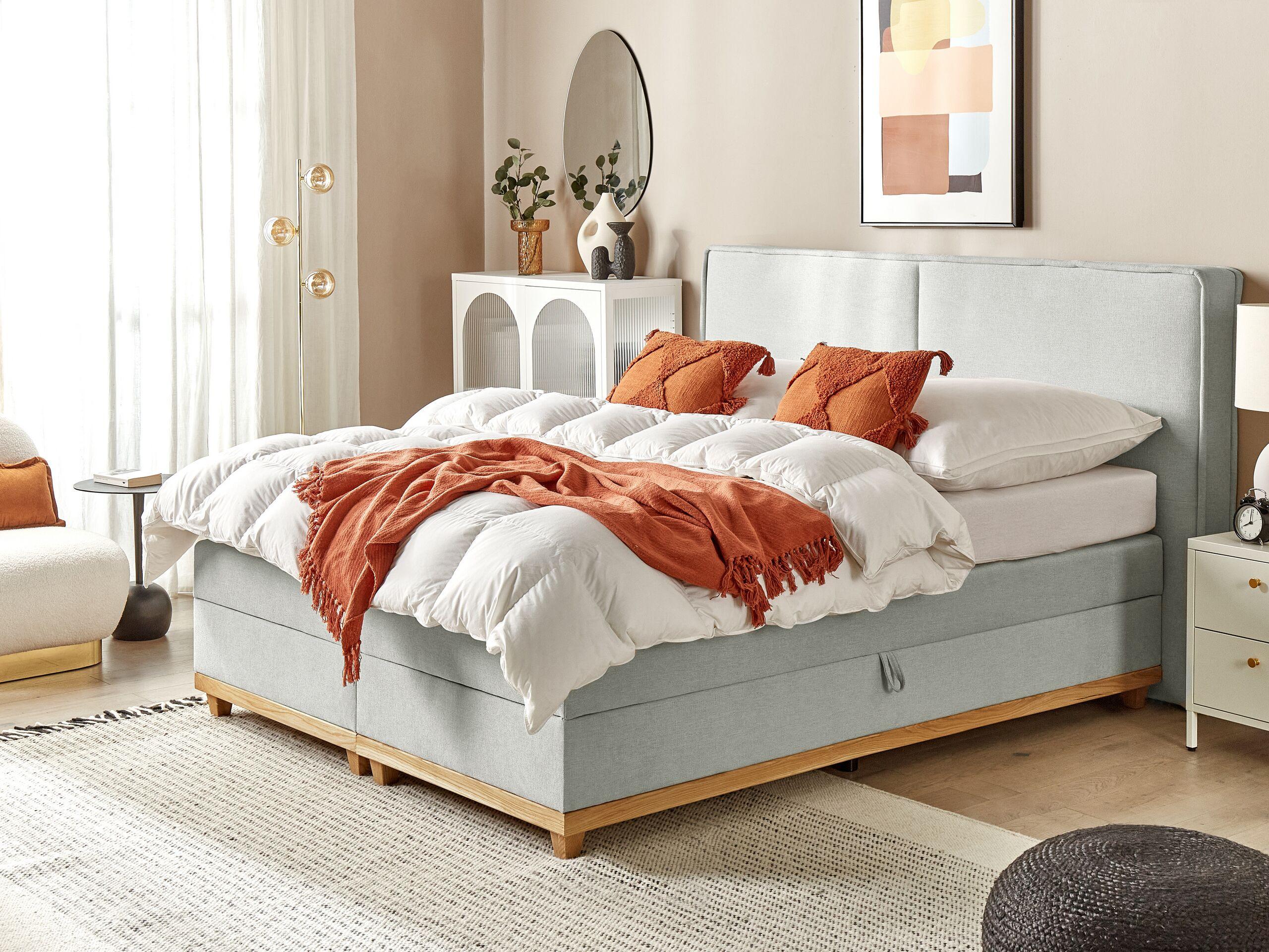 Beliani Boxspring Bett aus Polyester Klassisch DYNASTY  