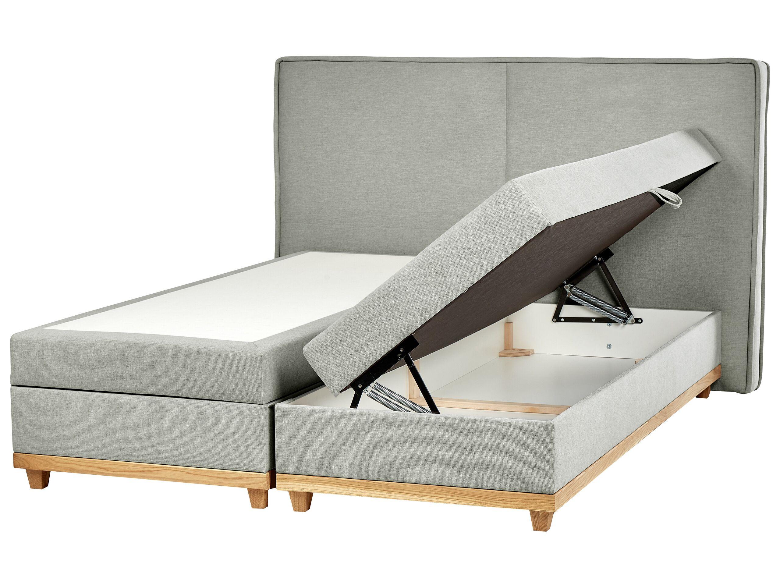 Beliani Letto boxspring en Poliestere Moderno DYNASTY  