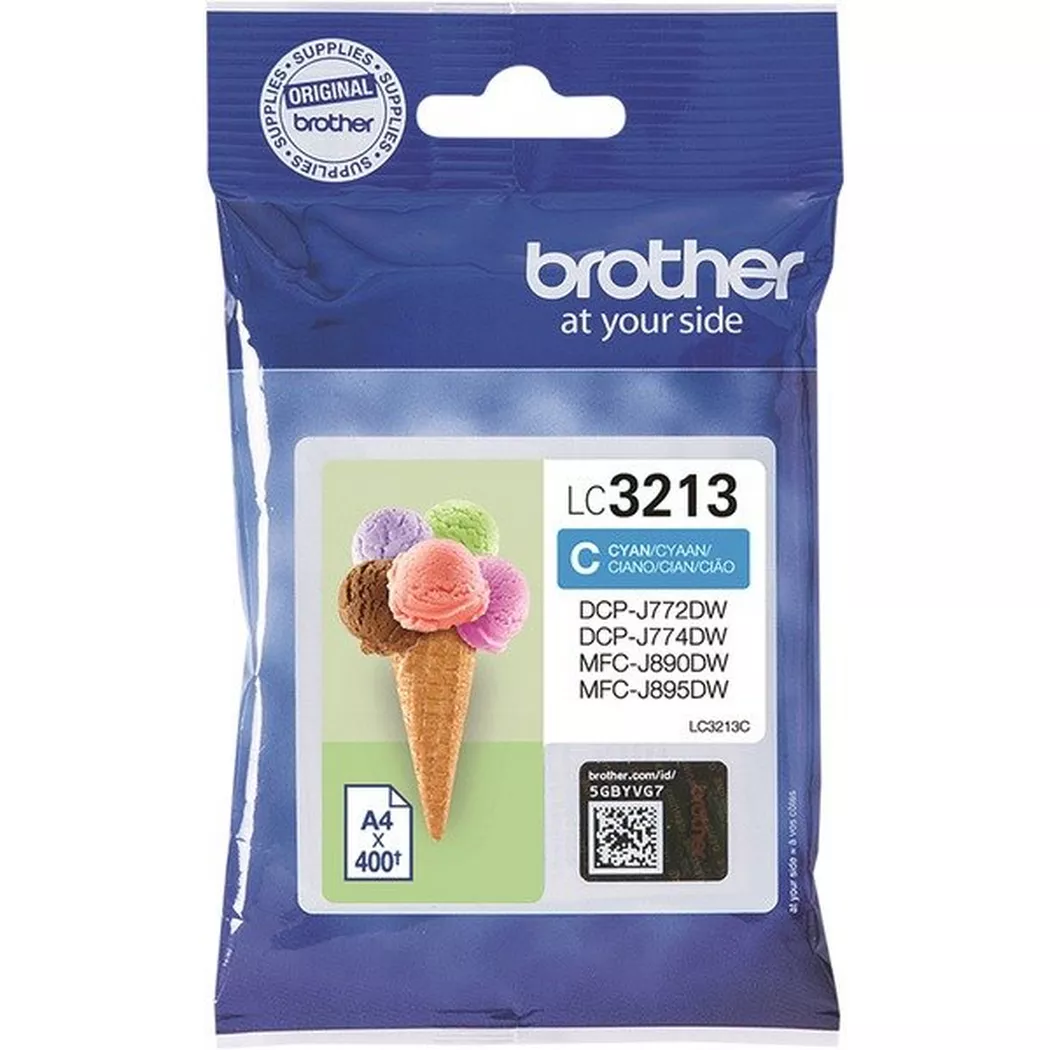 Brother – LC-3213C Druckerpatrone Original Hohe (XL-) Ausbeute Cyan, One Size