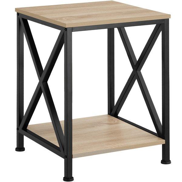 Tectake Table d’appoint CARLTON 40,5x40,5x52,5cm  