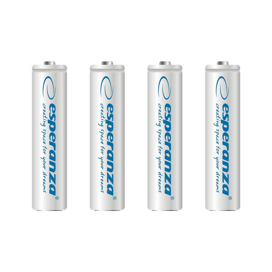 ESPERANZA  Piles rechargeables Esperanza Ni-Mh Aaa 1000Mah 4Pcs. Blanc 