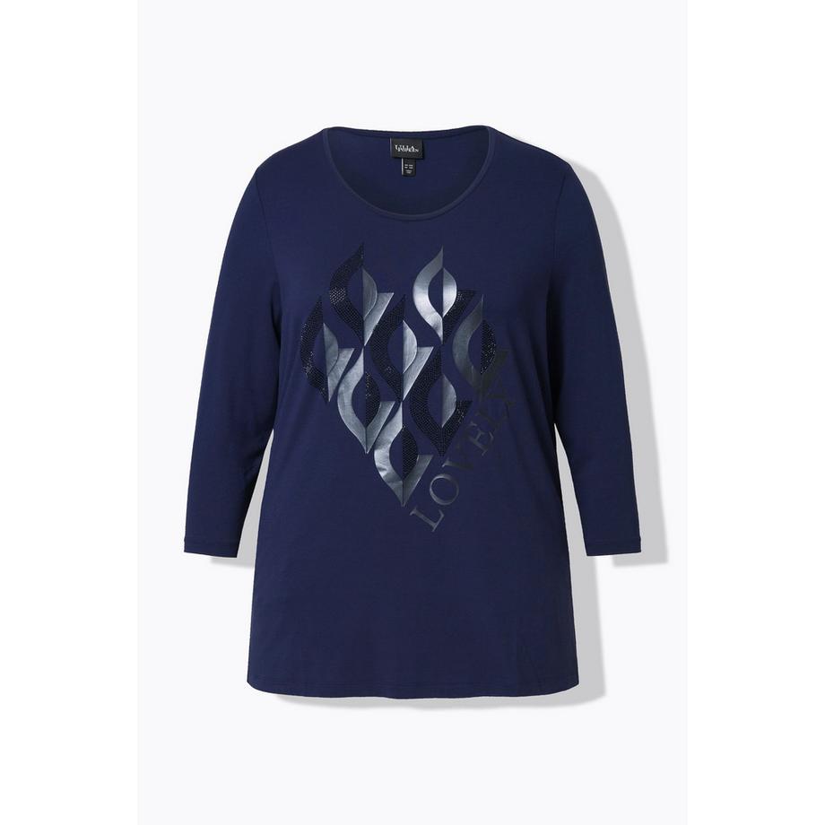 Ulla Popken Lovely Classic Rundhals 3/4 Arm Shirt  