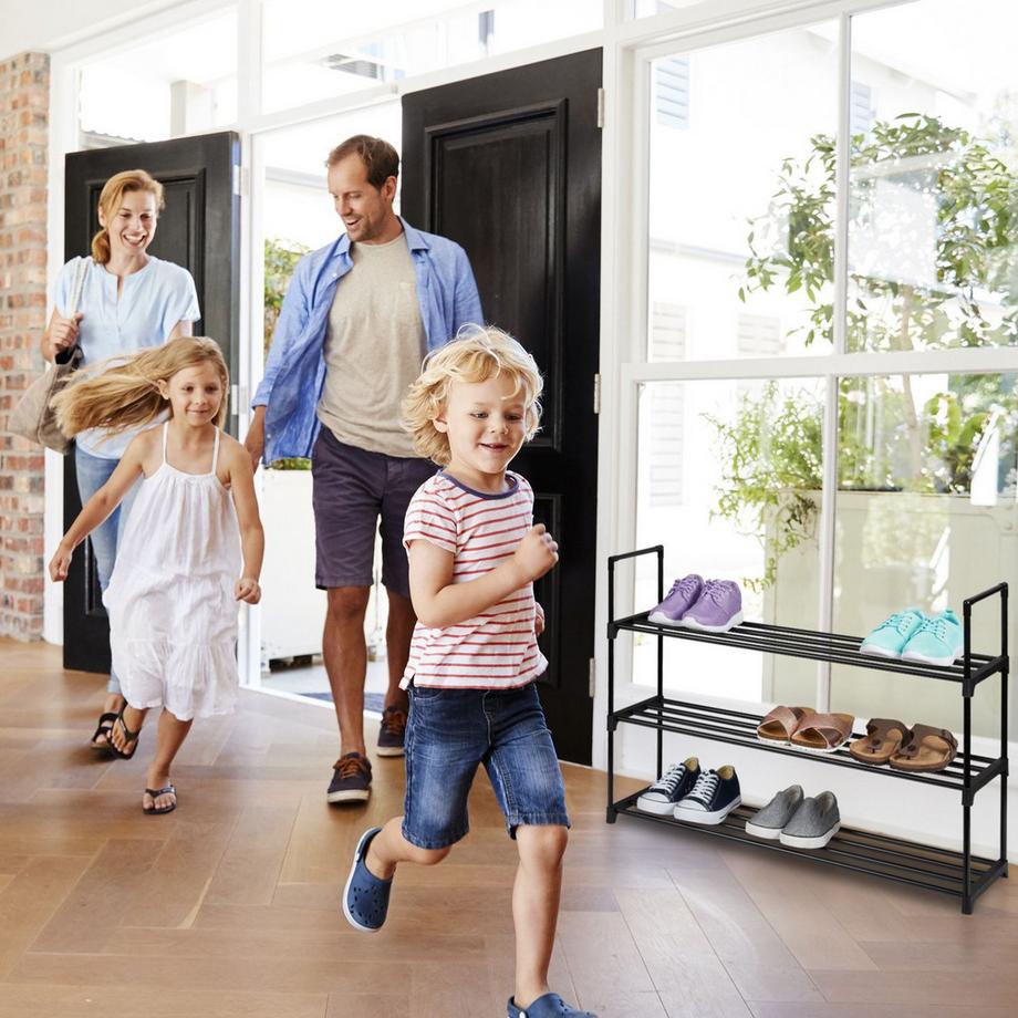 B2X Scaffale per scarpe nero  