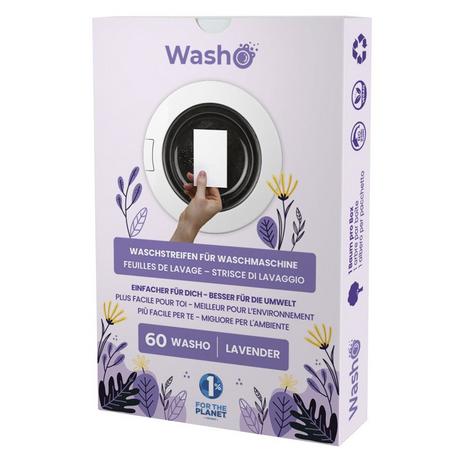 Washo Washo Bandelettes de lavage à la lavande (60 pces)  