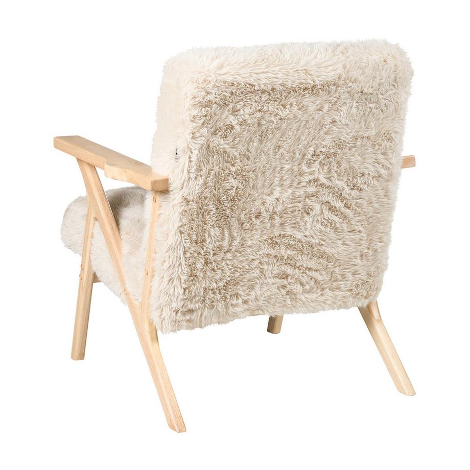 Beliani Sessel aus Webpelz Retro KISA  