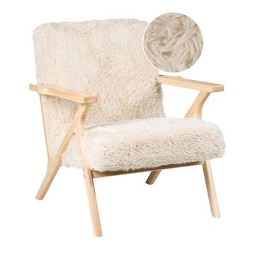 Fauteuil en Fourrure synthétique Rétro KISA