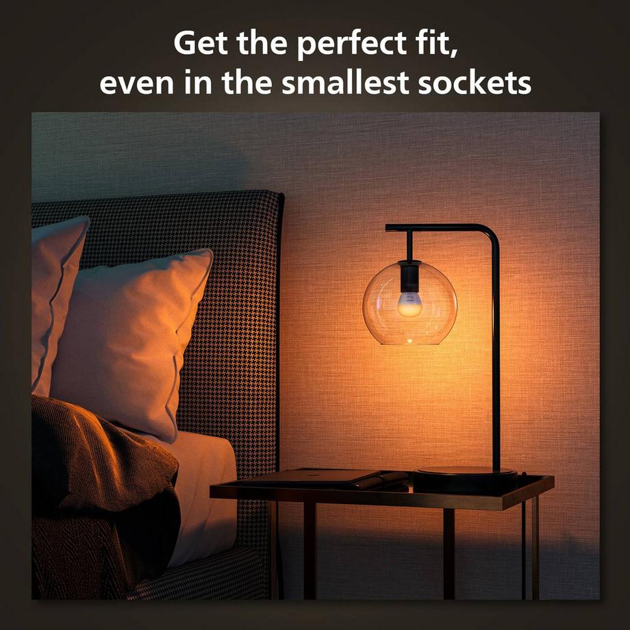 PHILIPS Hue White Ambiance E14 Globo confezione da 2  