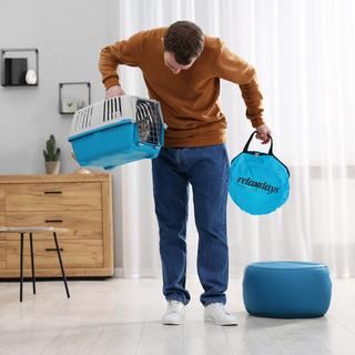 B2X  Zusammenklappbarer Katzentunnel mit Plüsch 