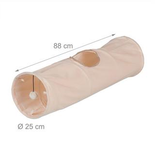 B2X  Zusammenklappbarer Katzentunnel mit Plüsch 