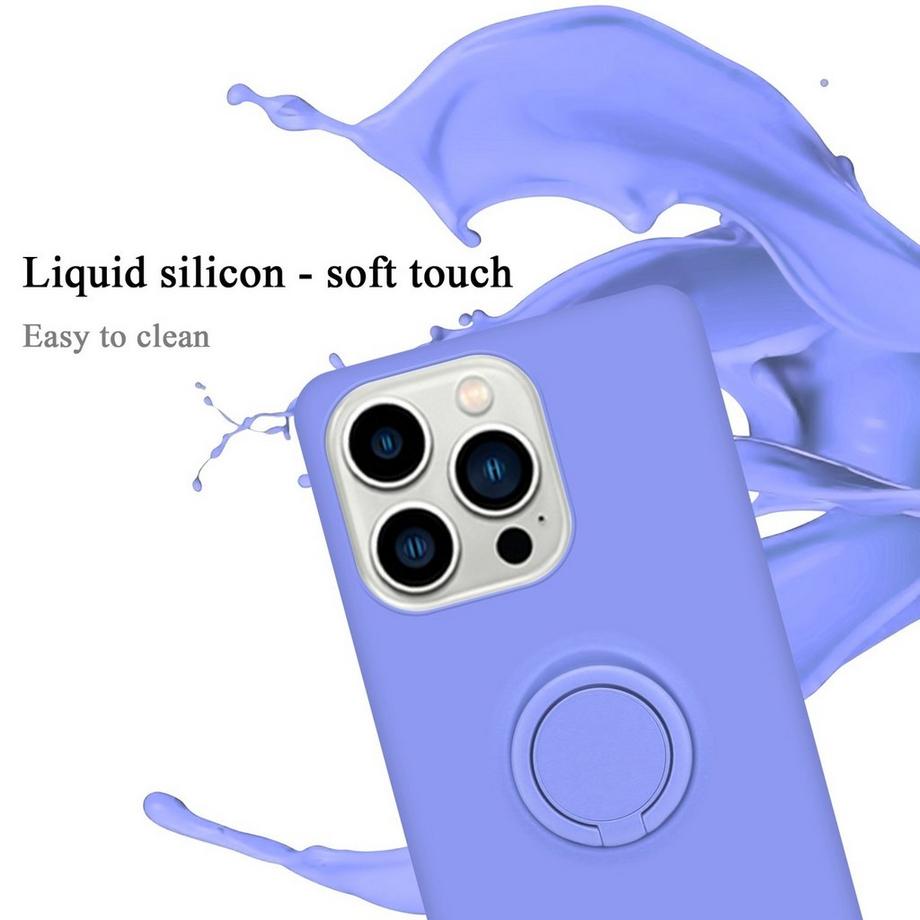Cadorabo  Hülle für Apple iPhone 14 PRO TPU Silikon mit Ring Liquid 