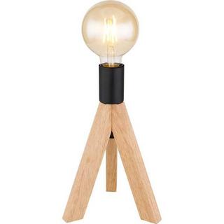 mutoni Lampe à poser Kira bois marron foncé 1xE27  