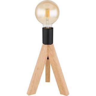 mutoni Lampe à poser Kira bois marron foncé 1xE27  