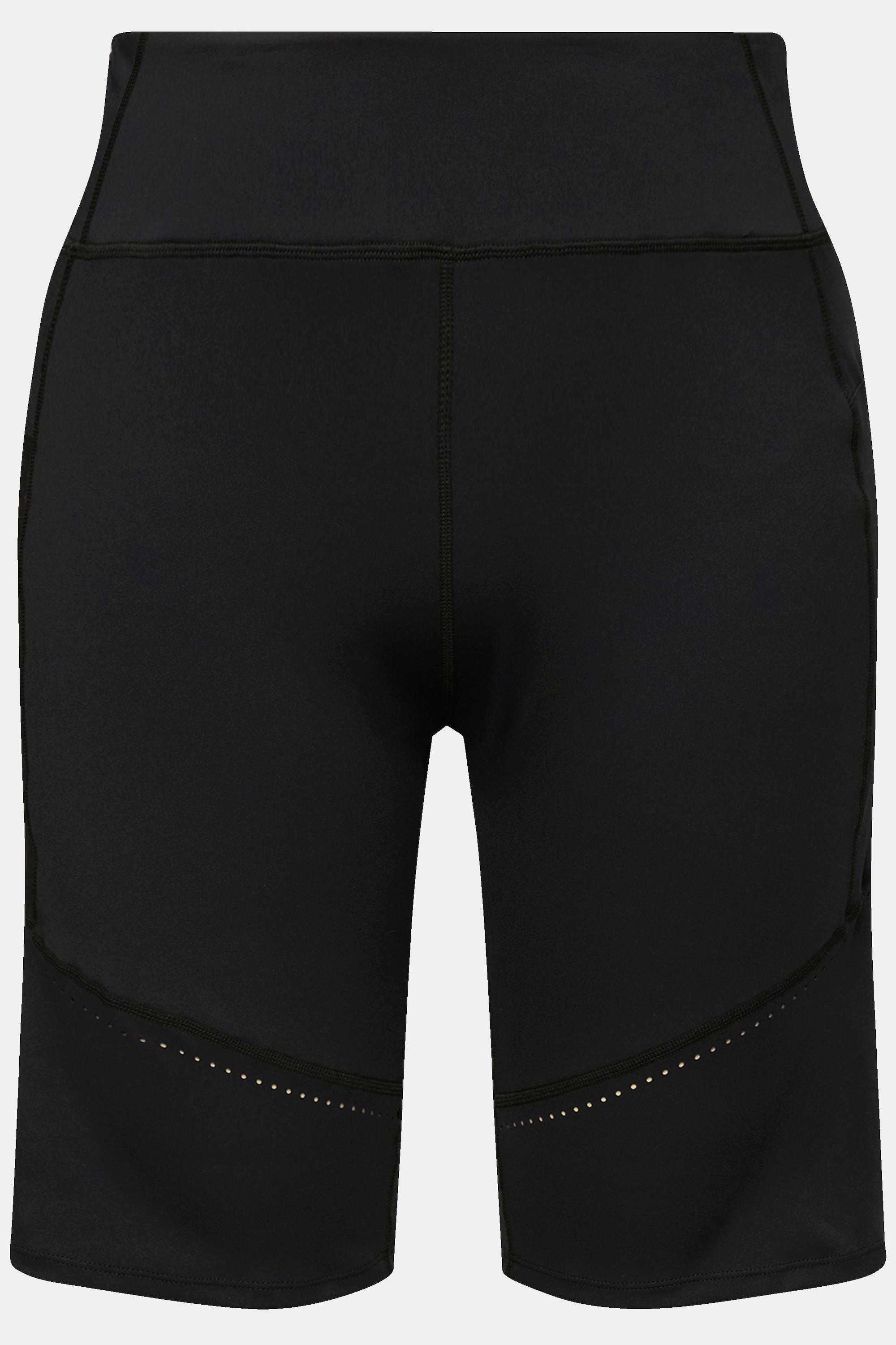 Ulla Popken  Leggings-Shorts, schnelltrocknend, Lochmuster, Tasche 