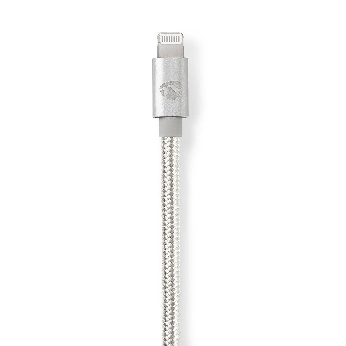Nedis  Adattatore Lightning | Apple Lightning, 8 pin | 3,5 mm maschio | Placcato oro | 1,00 m | Rotondo | Nylon 