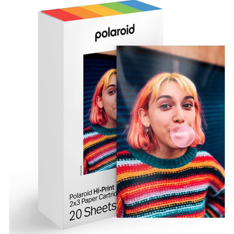 Polaroid  Confezione da 20 fogli 2x3 per stampanti istantanee Polaroid Hi-Print 