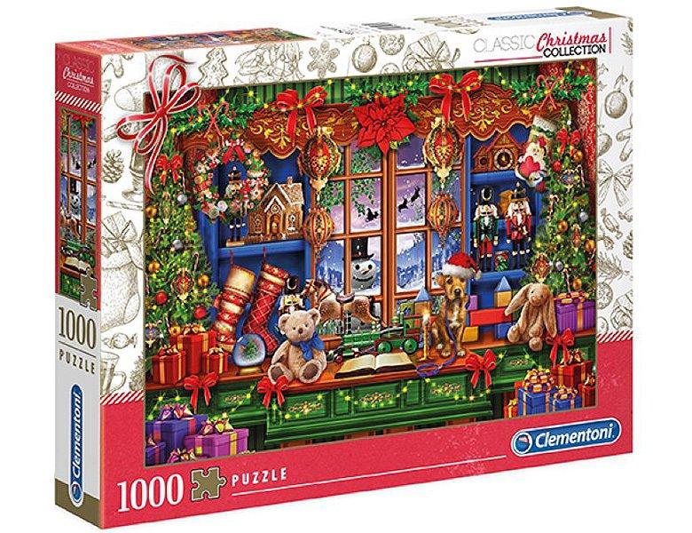 Clementoni  Puzzle Weihnachten am Fenster (1000Teile) 