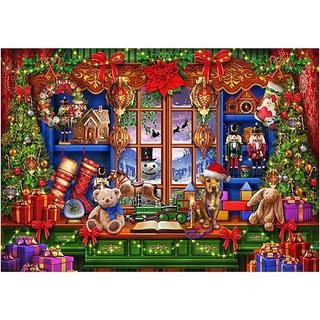Clementoni  Puzzle Weihnachten am Fenster (1000Teile) 