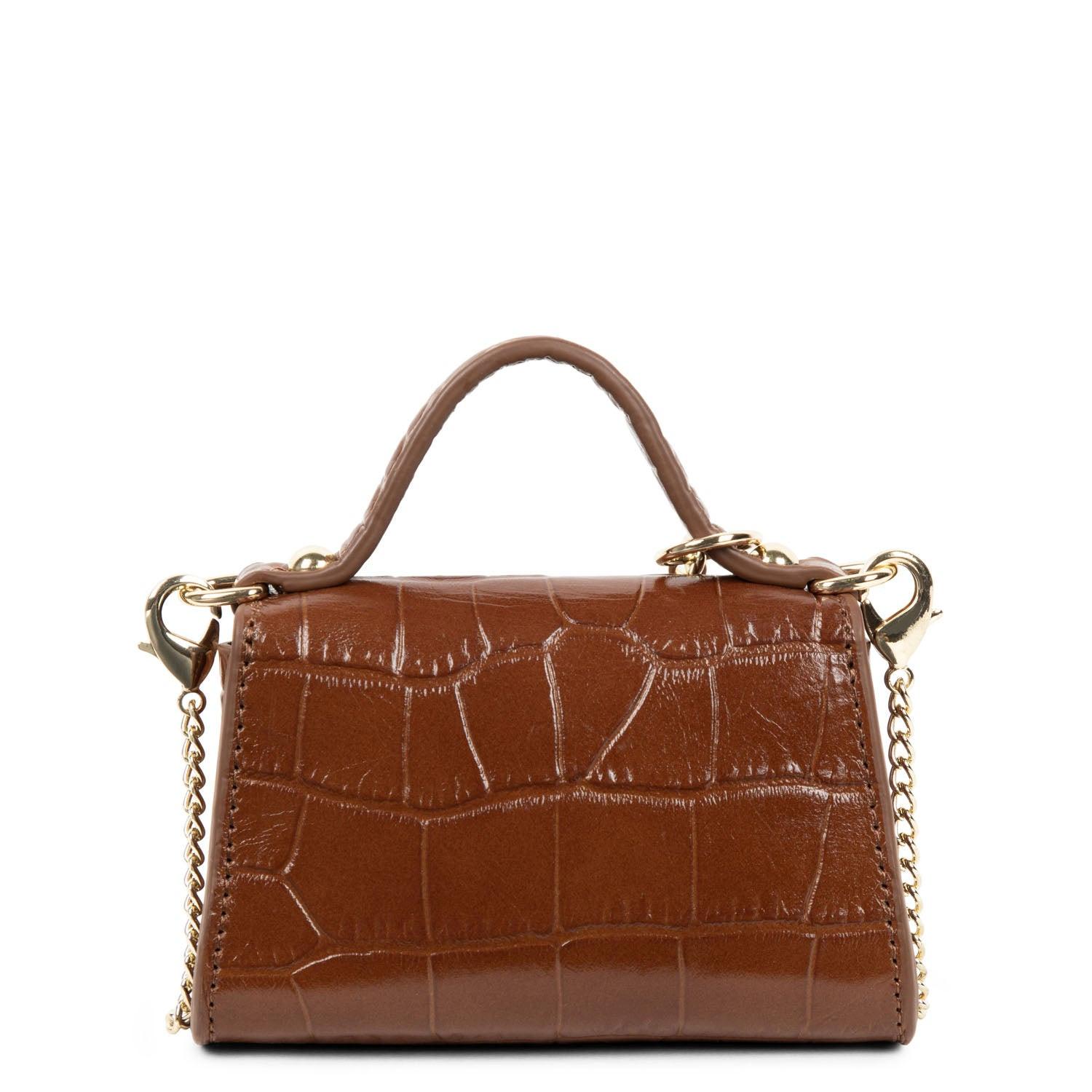 LANCASTER Foulonne PM Kroko geprägtes Mini Portemonnaie  