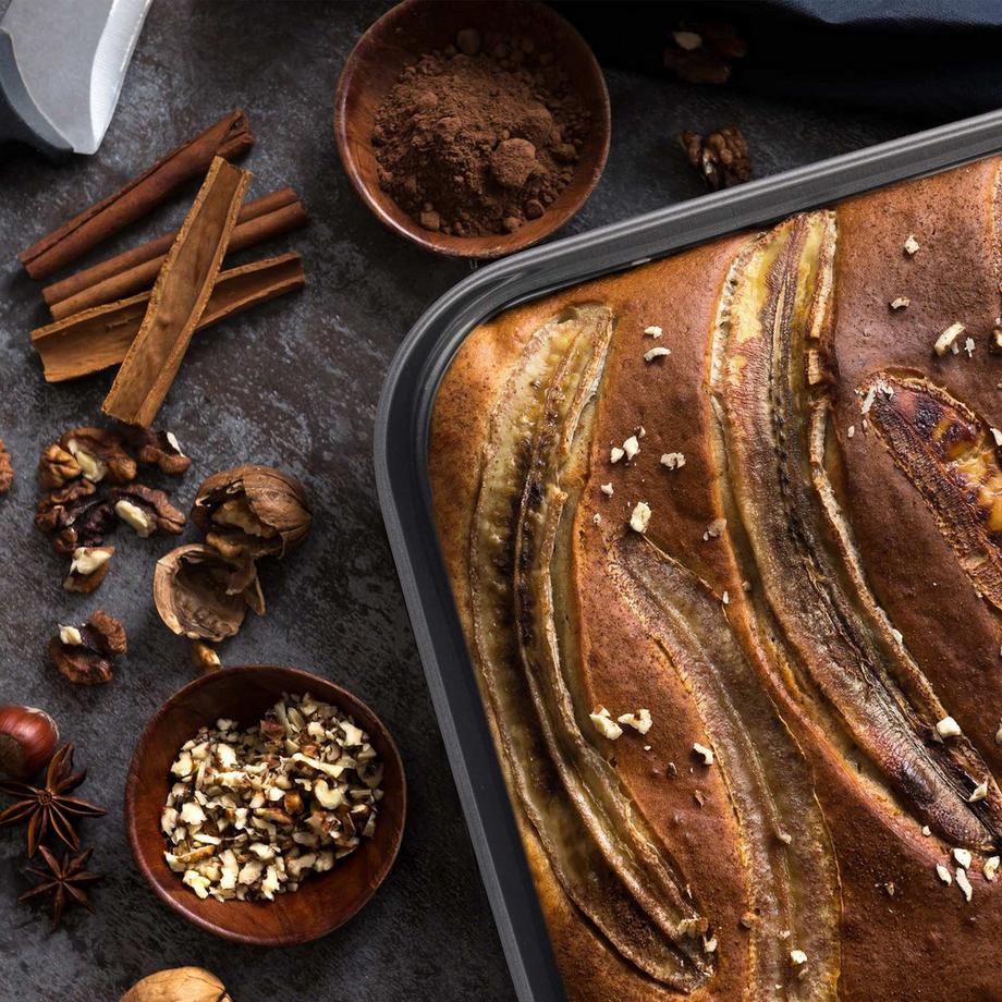 B2X Lot de 3 moules à pâtisserie carrés  