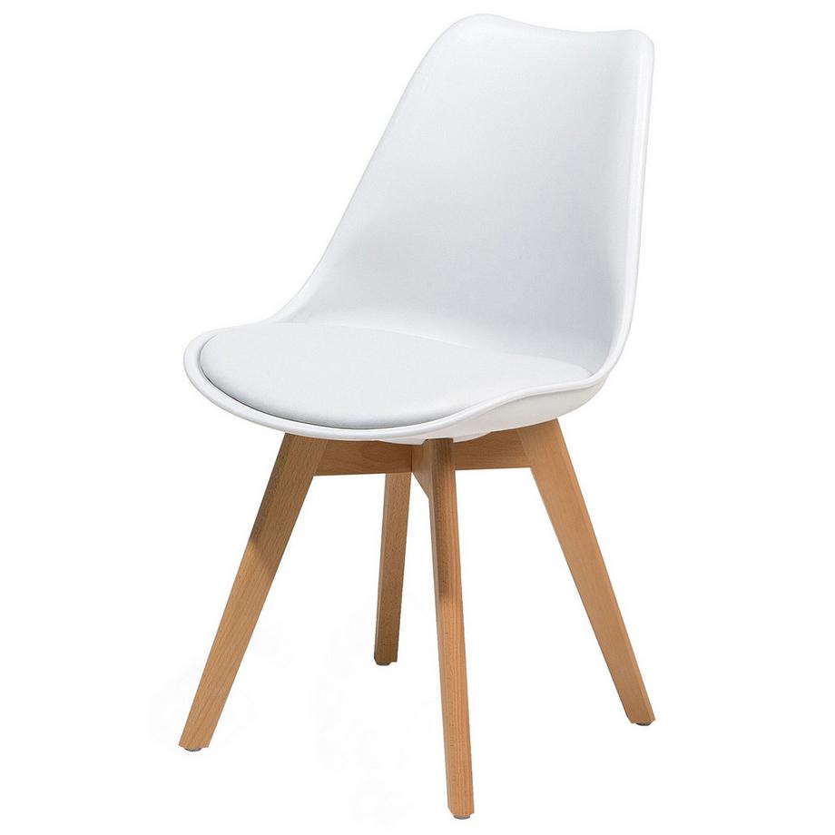 Beliani Lot de 2 chaises de salle à manger en Matière synthétique Rétro DAKOTA II  