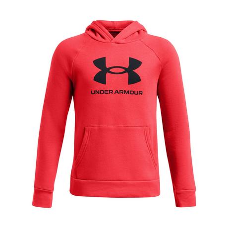 UNDER ARMOUR  felpa con cappuccio per bambini rival fleece big logo 