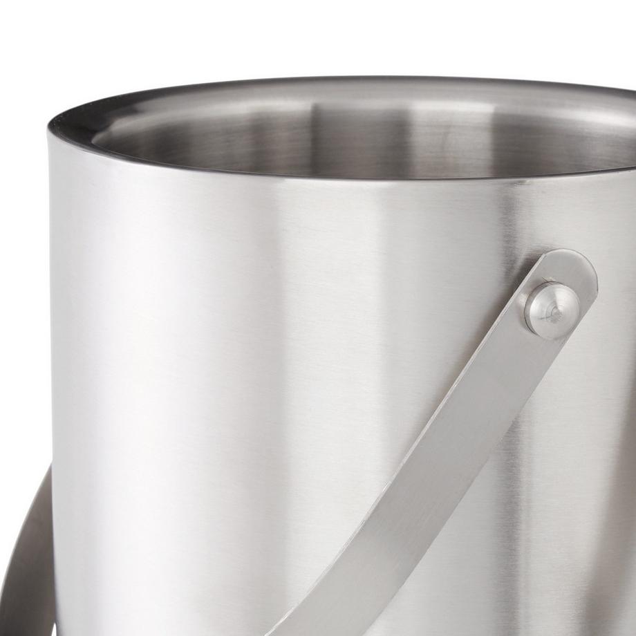 Northix Seau à glace 2 litres avec couvercle et pinces, récipient à glaçons, refroidisseur à vin  