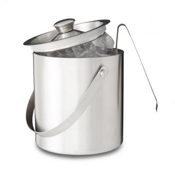 Eiskübel mit Deckel und Zange, Eiswürfelbehälter, Weinkühler