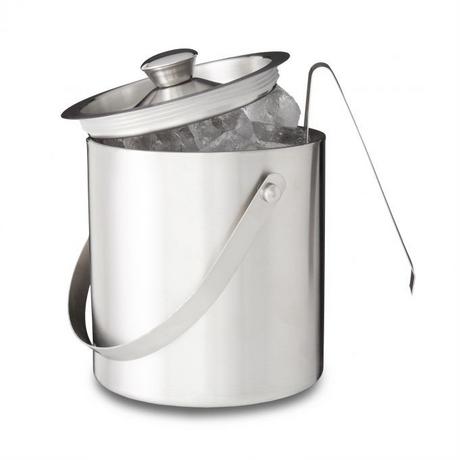 Northix Eiskübel mit Deckel und Zange, Eiswürfelbehälter, Weinkühler  