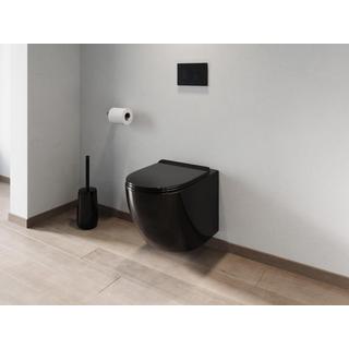 Vente-unique WC sospeso in Ceramica Nera brillante senza flangia - JAVOINE  
