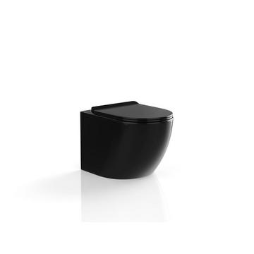 WC sospeso in Ceramica Nera brillante senza flangia - JAVOINE