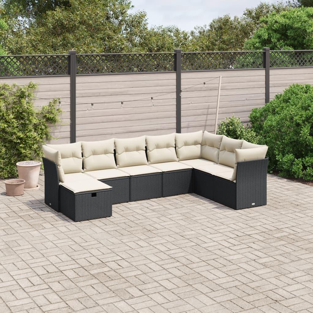 VidaXL set divano da giardino Polirattan  