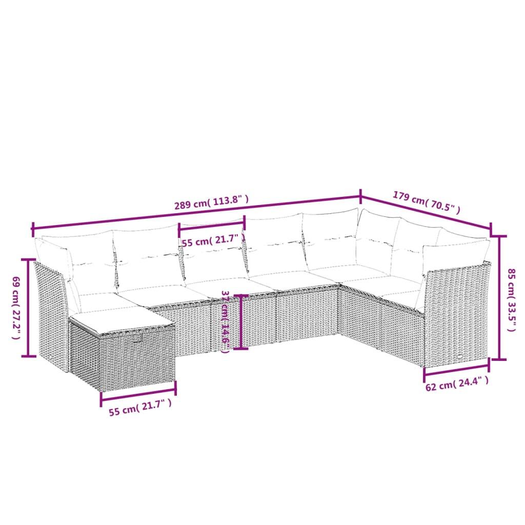 VidaXL Garten sofagarnitur poly-rattan  