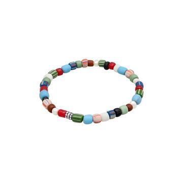 Armband Glas Beads Bunt Süßwasserperlen