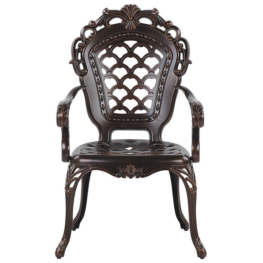 Beliani Set mit 2 Stühlen und Sitzkissen aus Aluminium  LIZZANO  