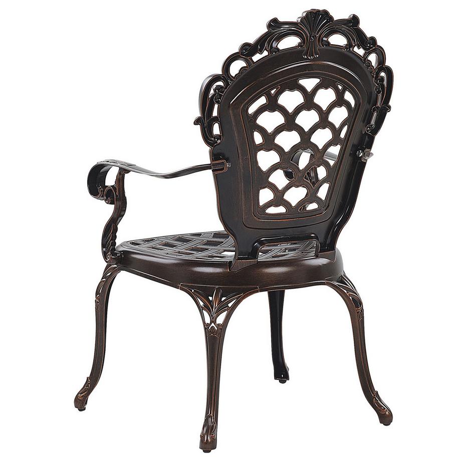 Beliani Set mit 2 Stühlen und Sitzkissen aus Aluminium  LIZZANO  