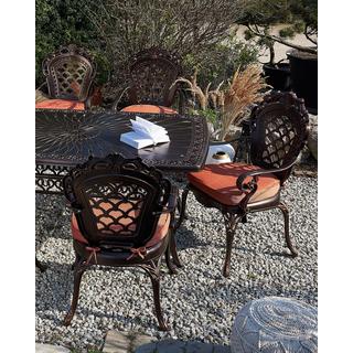 Beliani Set mit 2 Stühlen und Sitzkissen aus Aluminium Retro LIZZANO  