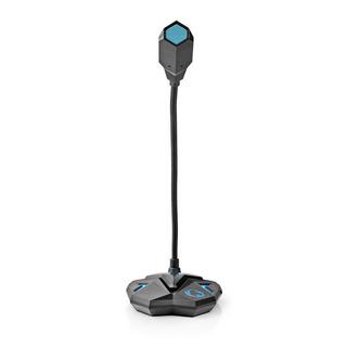 Nedis  Microphone de jeu | Utilisé pour : Ordinateur/Bureau | USB | Sortie de connexion : 1x 3.5mm sortie audio | Bouton marche/arrêt | Prise pour casque d'écoute 