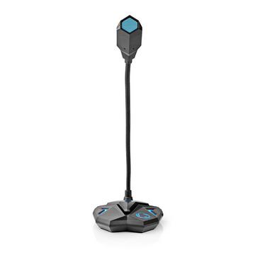Microphone de jeu | Utilisé pour : Ordinateur/Bureau | USB | Sortie de connexion : 1x 3.5mm sortie audio | Bouton marche/arrêt | Prise pour casque d'écoute