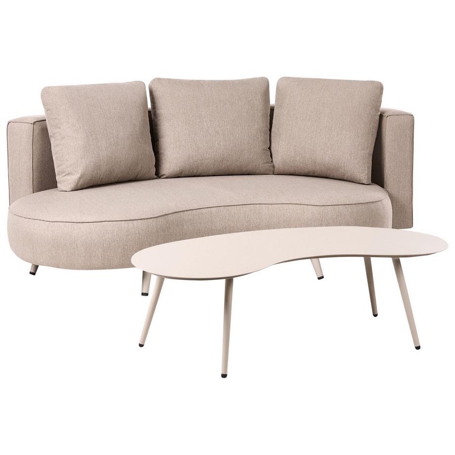 Beliani Set divani con tavolino en Olefina Retrò PARORI  