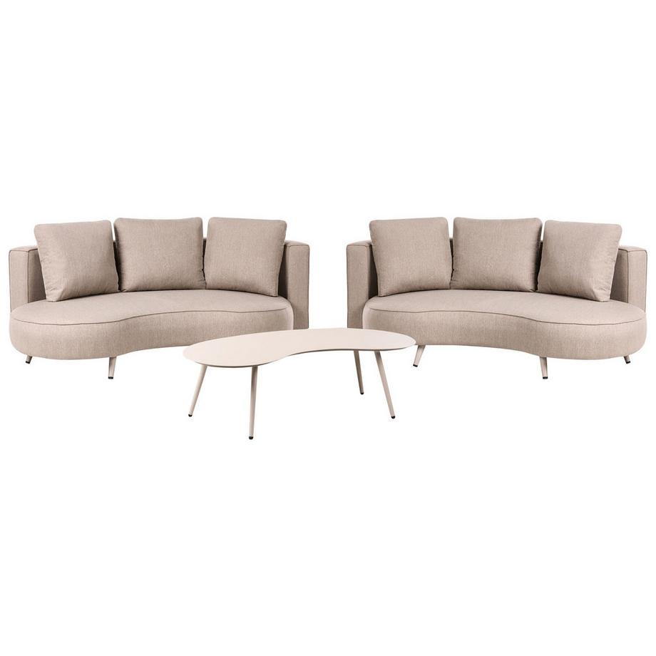 Beliani Set divani con tavolino en Olefina Retrò PARORI  