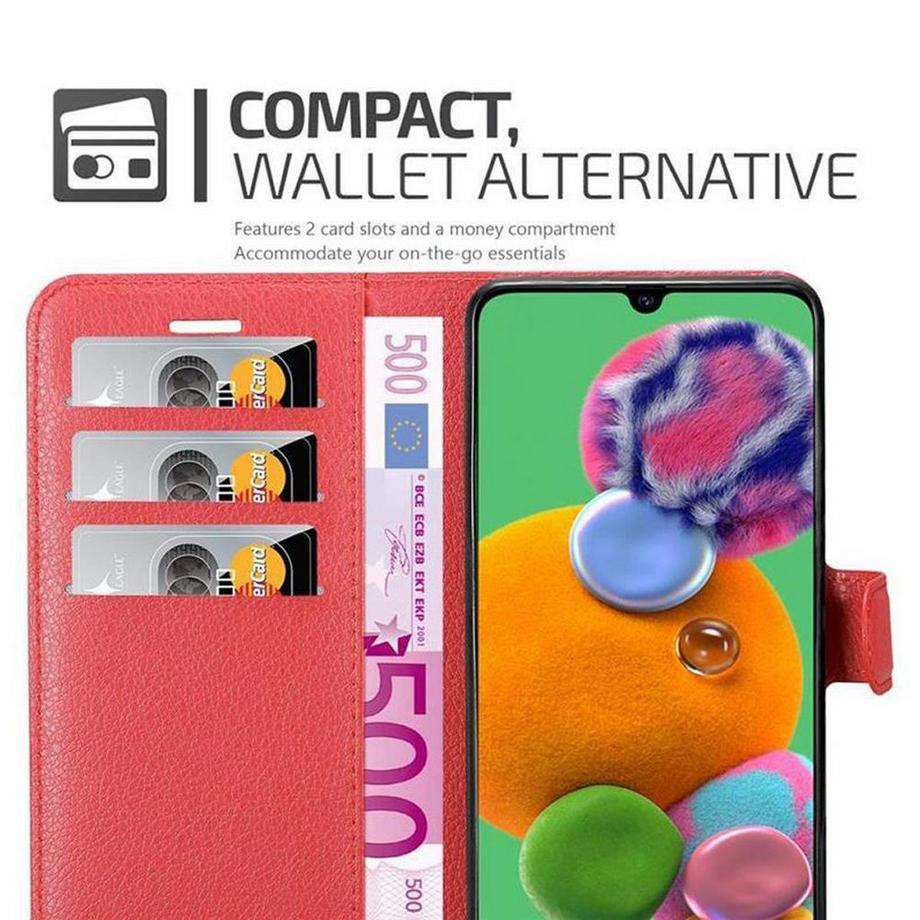 Cadorabo  Hülle für Samsung Galaxy A90 5G Standfunktion, Kartenfach 