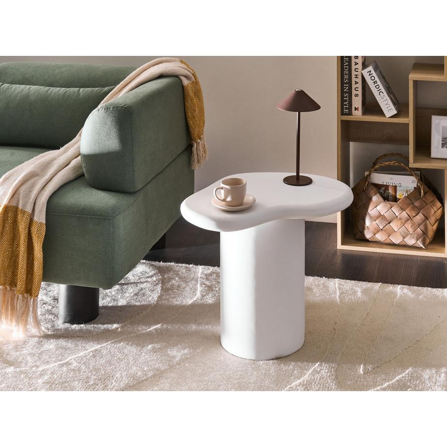 Beliani Table d'appoint en Oxyde de magnésium Scandinave ARSOLI  