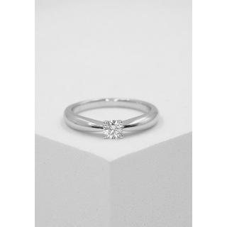 MUAU Schmuck  Solitaire Ring Diamant 0.25ct. Weissgold 750 