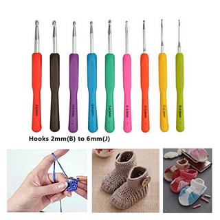 Only-bags.store  72pcs Crochet Needle Set All-in-One Crochet Accessories Kit Crochet mit tragbaren Tasche, Ergonomic 