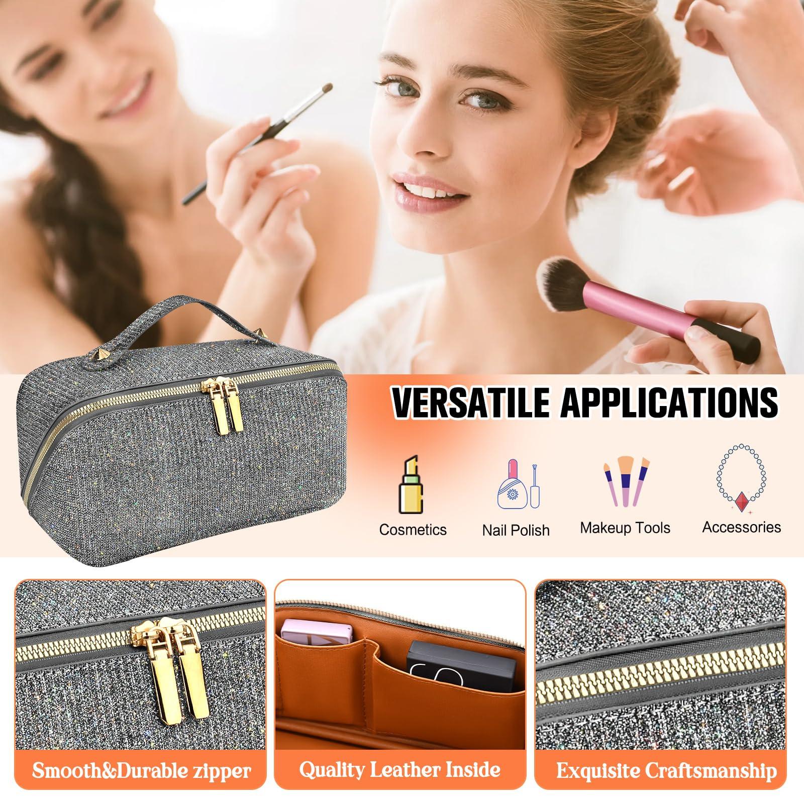 Only-bags.store Cosmetic Bag Portable Travel Make-up Bag with Large Capacity Waterproof Organizer Cosmetic Bag Portable Travel Make-up Bag with Large Capacity Waterproof Organizer 